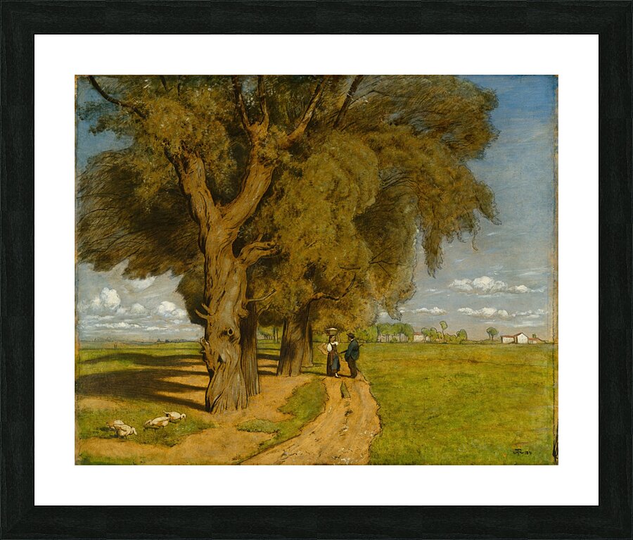 Summer [Landscape near Karlsruhe] [1891] by Hans Thoma [1839–1924] Picture Frame print
