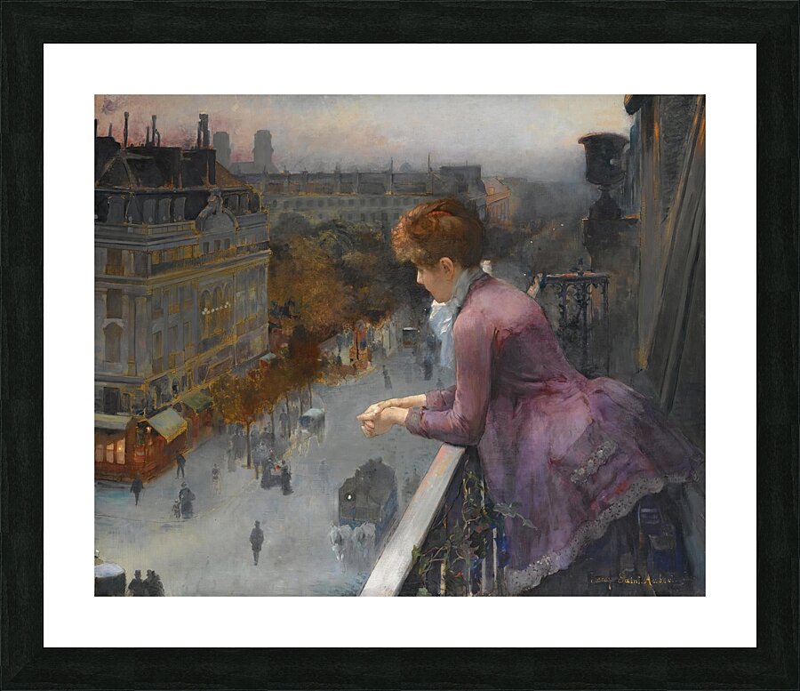 Au Dessus Du Boulevard De Sebastopol. Paris by Charles Leroy Saint Aubert [1852–1907] Picture Frame print