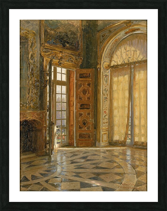 Vestibule Corner ‘Schleissheim.’ Prince Regent Luitpold’s Palace [1880] by Herman Hartwich [1853–1926] Picture Frame print
