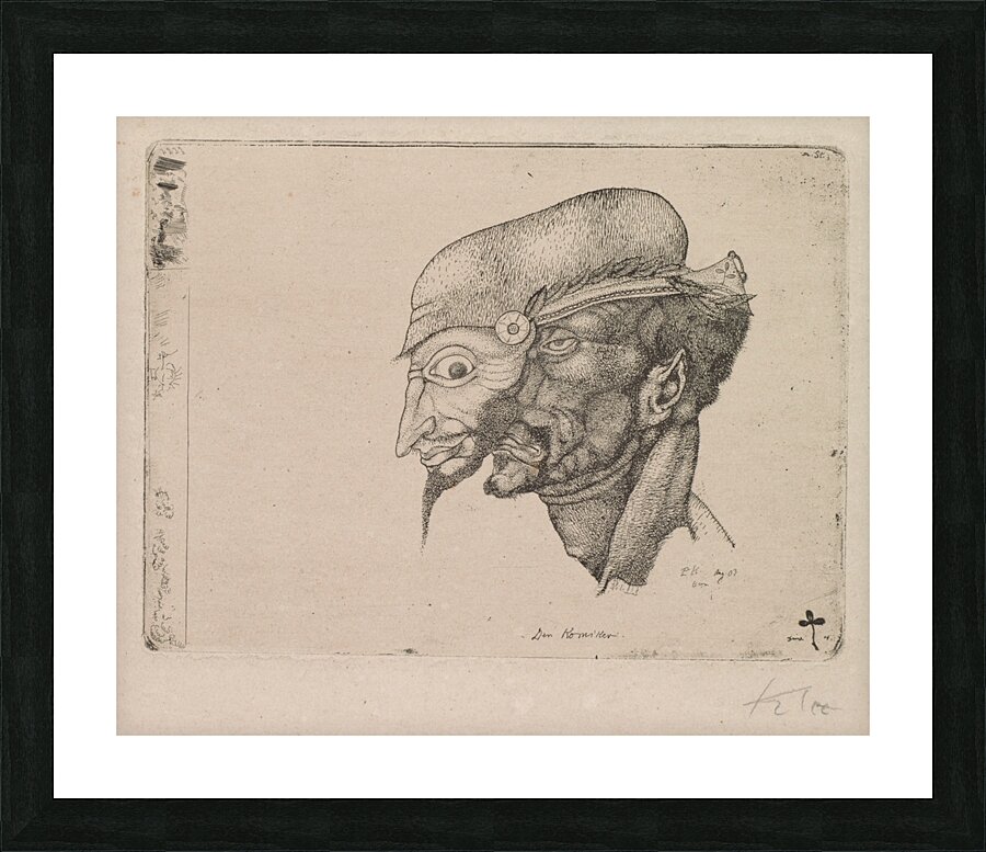 Der Komiker [1903] by Paul Klee [1879–1940] Picture Frame print
