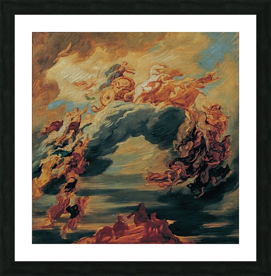 Der Sieg des Lichtes über die Finsternis [1884––1891] by Hans Canon [1829–1885] Picture Frame print