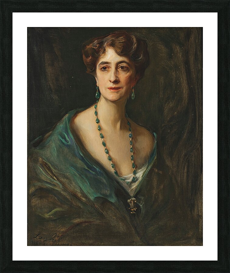 Viscountess Byng of Vimy. Née Marie Evelyn Moreton [1917] by Philip Alexius de László [1869–1937] Picture Frame print