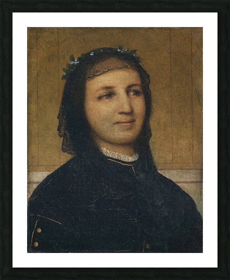 Bildnis Margaretha Antoinette Mähly–Schermar [1865] by Arnold Böcklin [1827–1901] Picture Frame print