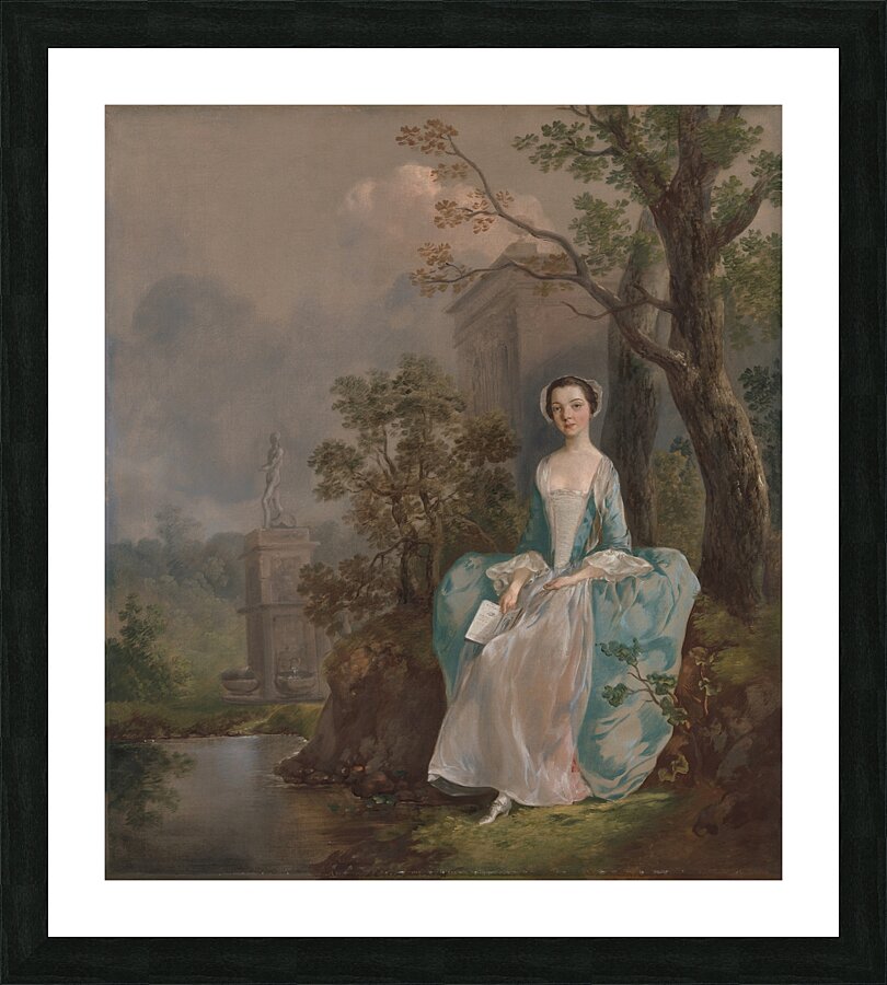 Portrait of a Woman [ca. 1750] by Thomas Gainsborough [1727–1788] Picture Frame print
