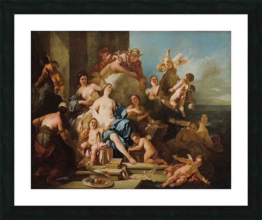 Venus And Mercury by Pierre–Jacques Cazes [1676–1754] Picture Frame print