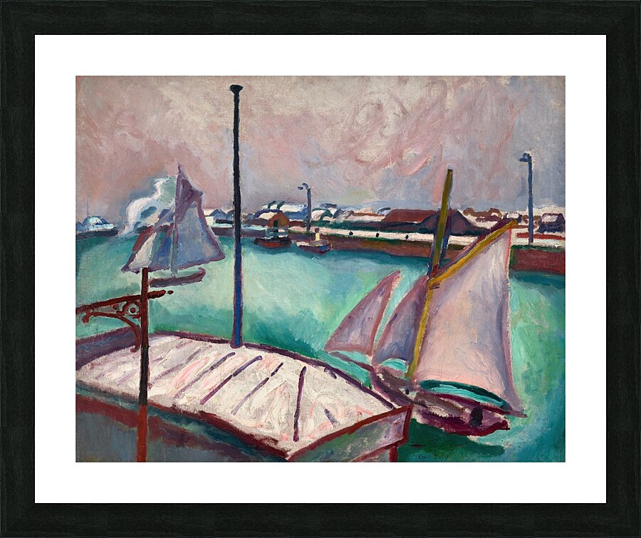 Les Barques [1906] by Raoul Dufy [1877–1953] Picture Frame print