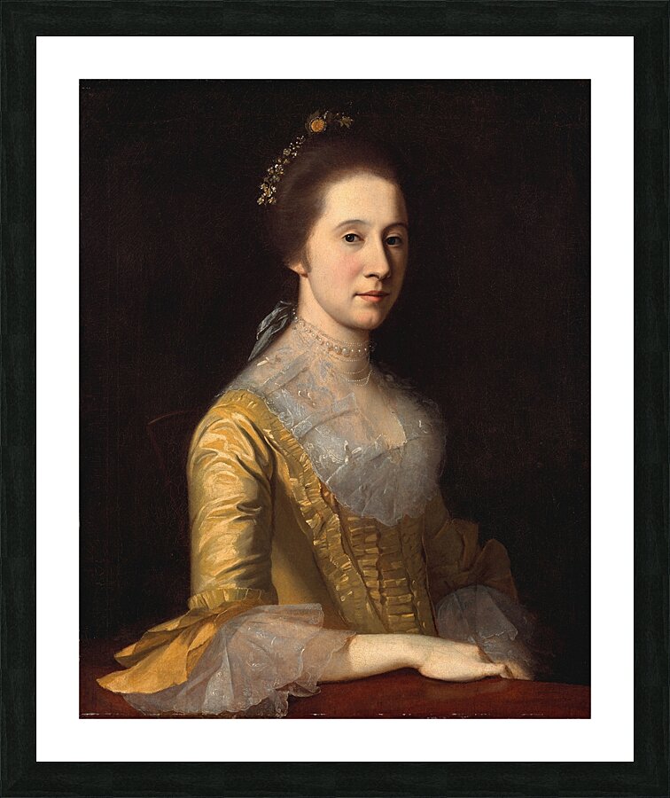 Margaret Strachan [Mrs. Thomas Harwood] [ca. 1771] by Charles Willson Peale [1741–1827] Picture Frame print