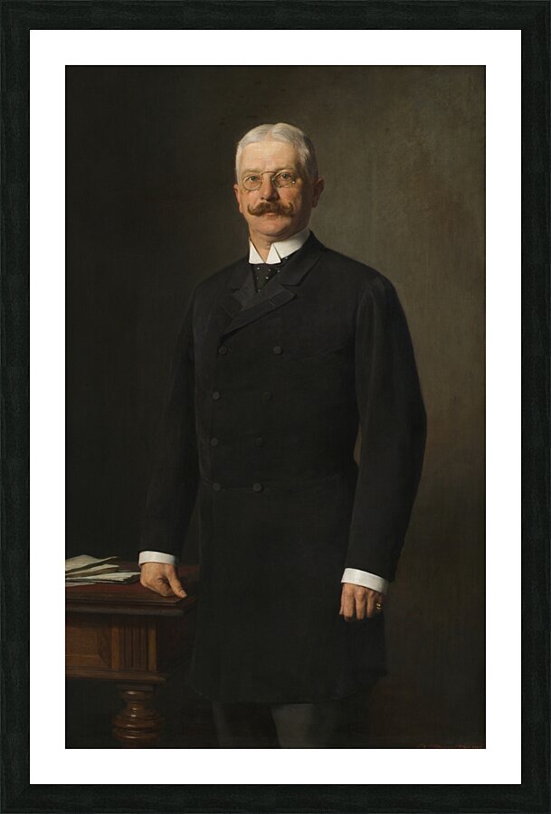Minister Paul Gautsch Freiherr von Frankenthurn [1851–1918] [1894] by Sigmund L’Allemand [1840–1910] Picture Frame print