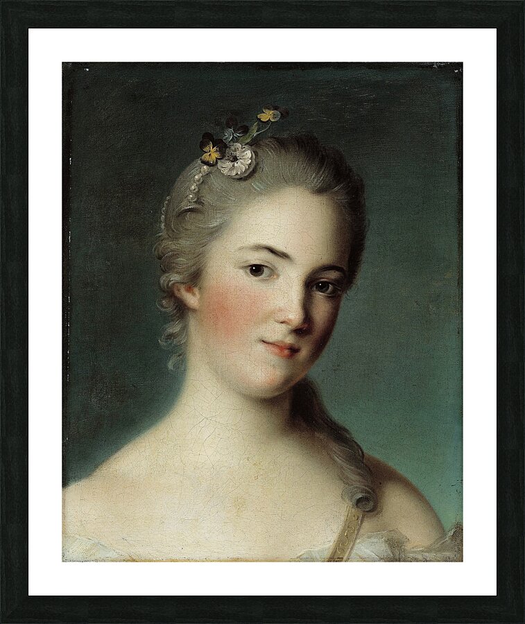 Portrait Of Marie–Geneviève Boudrey [2nd Half Of The 18th Century] by Jean–Marc Nattier [1685–1766] Picture Frame print