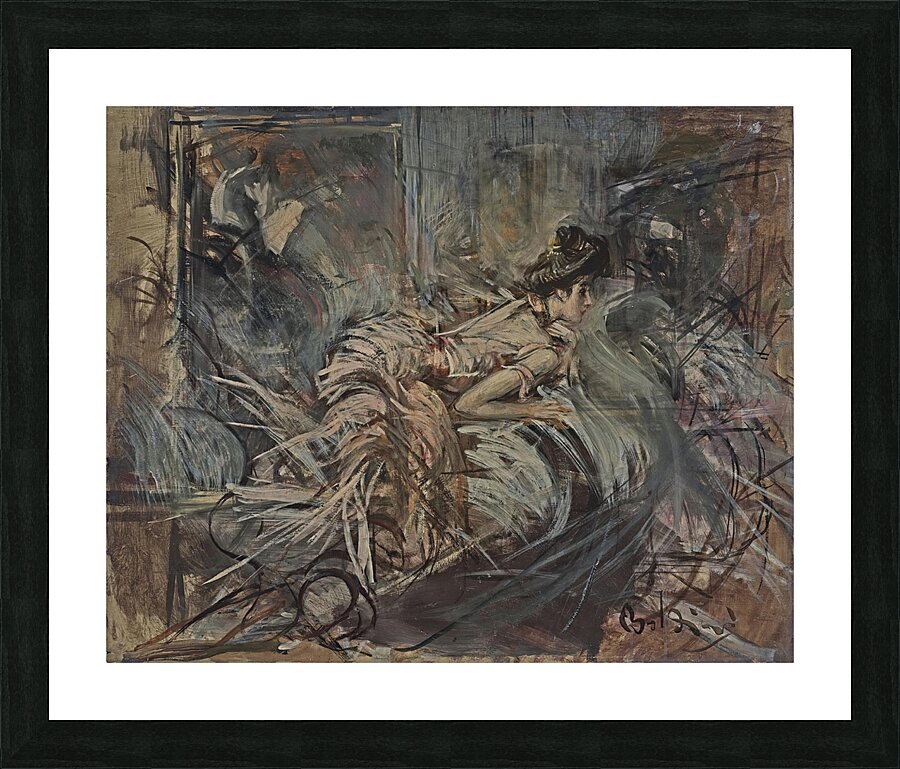 The Artist’s Model by Giovanni Boldini [1842–1931] Picture Frame print