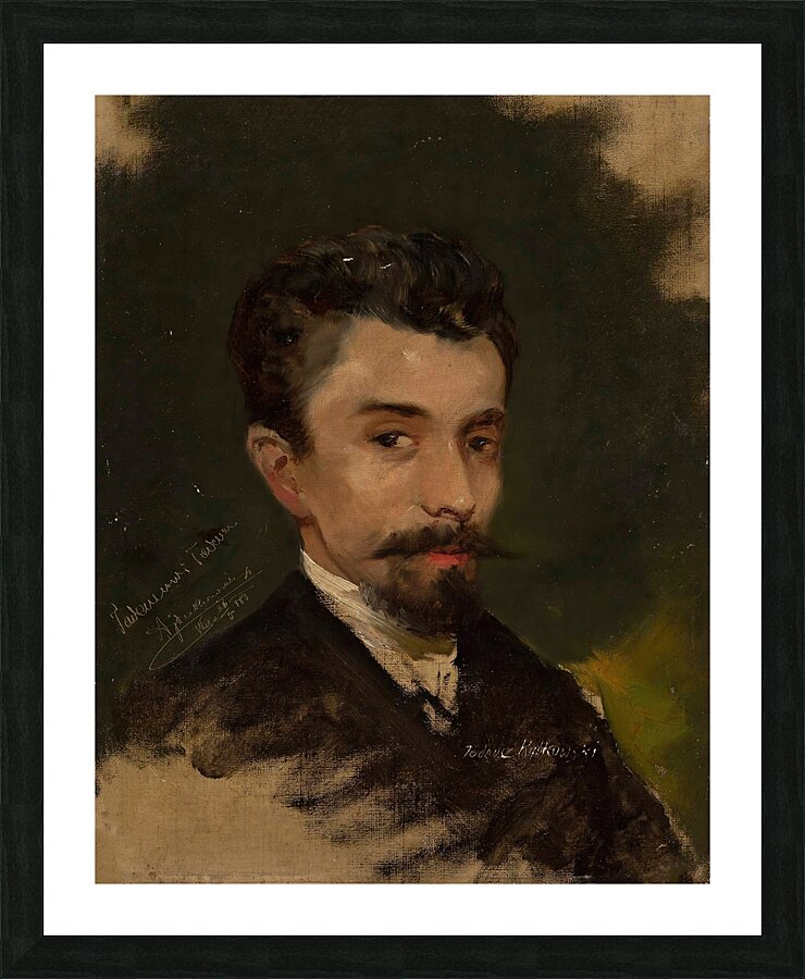 Portrait of Tadeusz Rybkowski [1883] by Tadeusz Ajdukiewicz [1852–1916] Picture Frame print