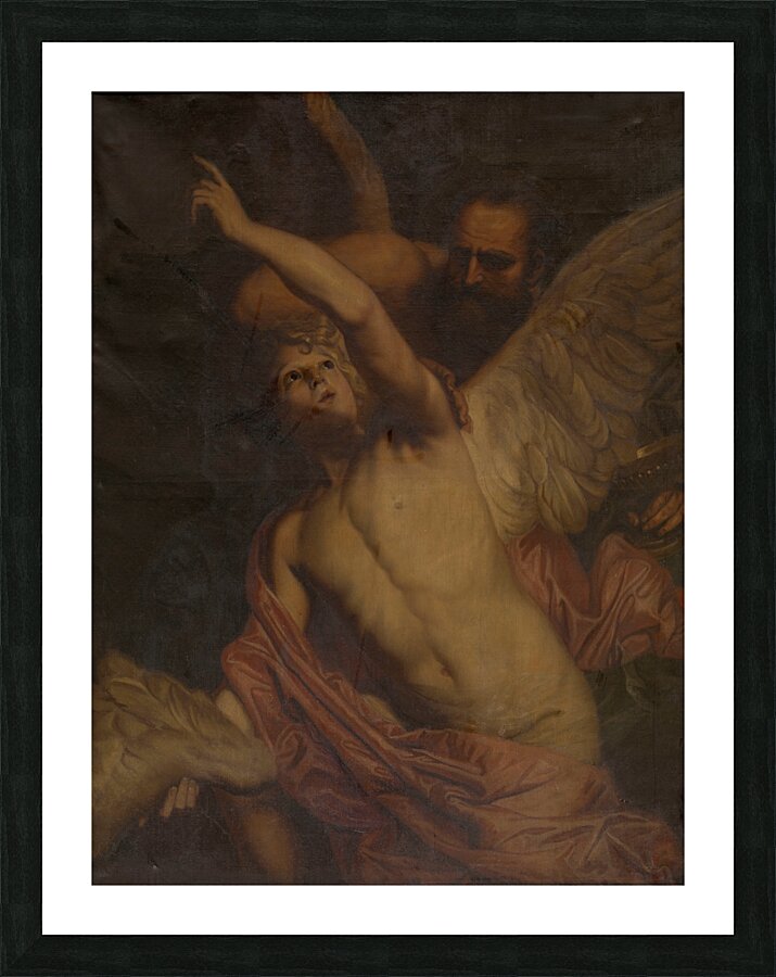 Icarus and Daedalus by Pieter Thijs [1624–1677] Picture Frame print
