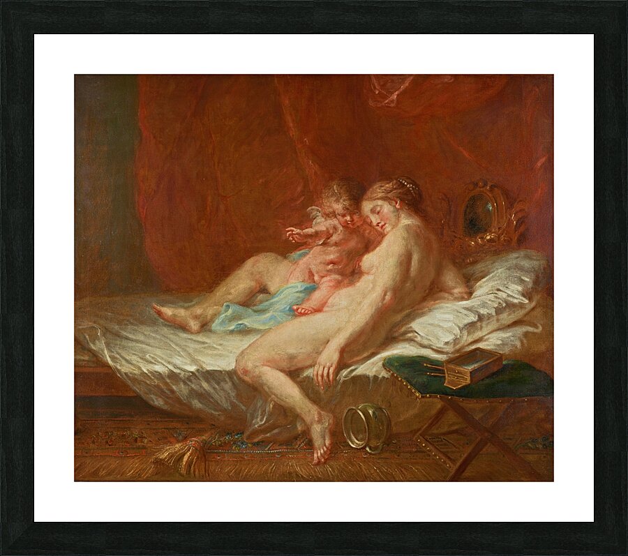 Venus und Amor [1788] by Martin Johann Schmidt [1718–1801] Picture Frame print
