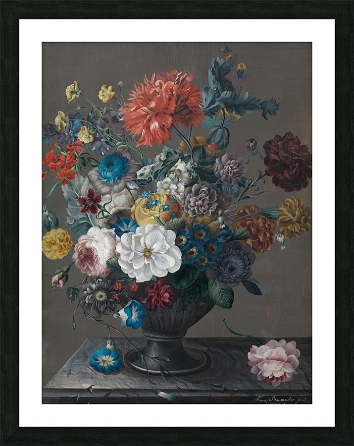 Blumenstück [1803] by Franz Baumeister [1857–1933] Picture Frame print