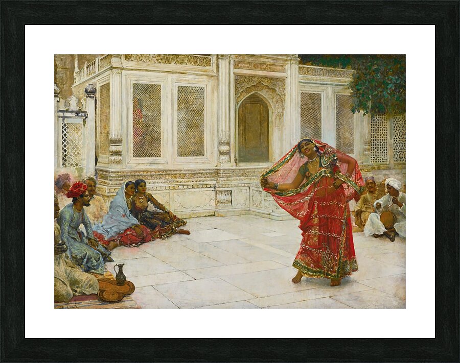 Dancing Girl. India by Edwin Lord Weeks [1849–1903] Picture Frame print