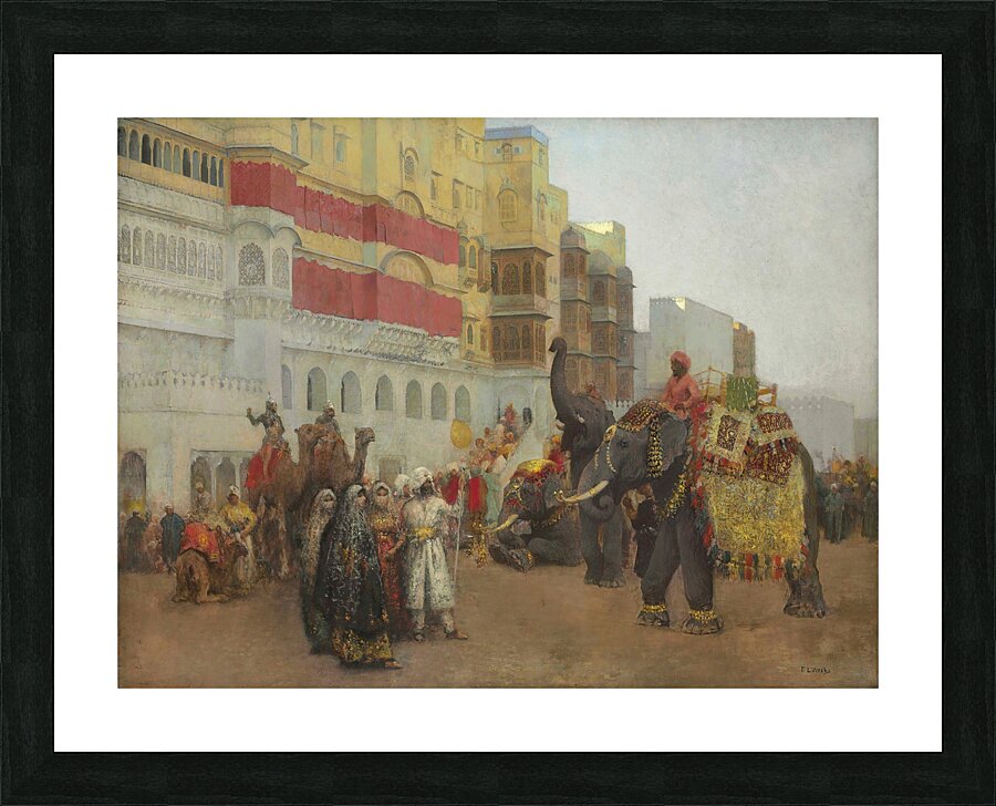 A Fête Day at Bekanir – Beloochistan. Bekanir [ca 1895–1903.] by Edwin Lord Weeks [1849–1903] Picture Frame print