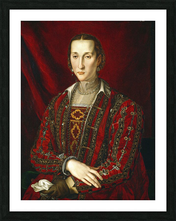 Eleonora di Toledo [c. 1560] by Agnolo Bronzino [1503–1572] Picture Frame print