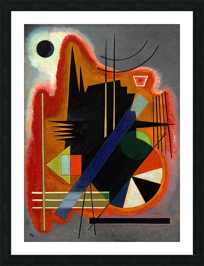 Einige Spitzen [1925] by Wassily Kandinsky [1866–1944] Picture Frame print