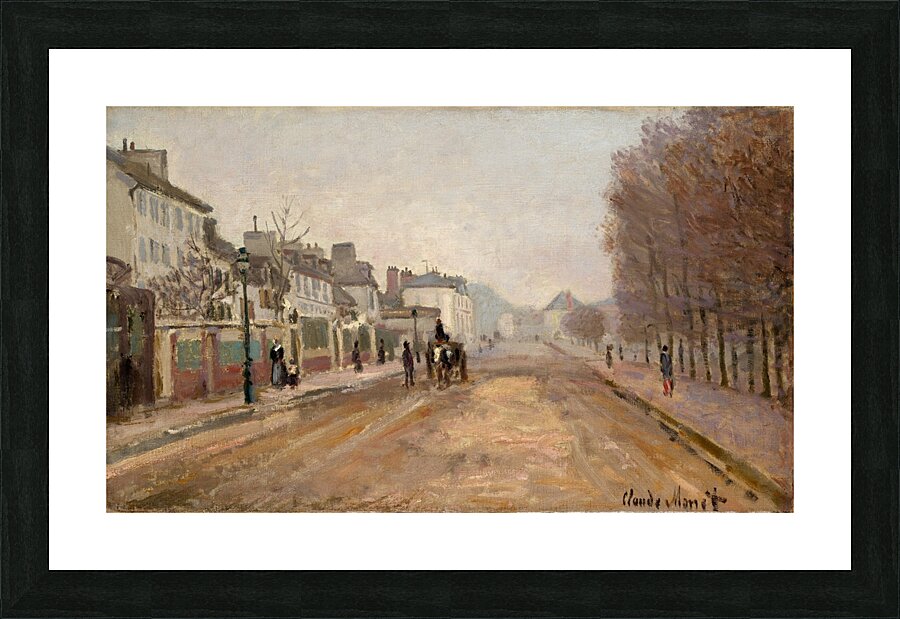 Boulevard Héloise. Argenteuil [1872] by Claude Monet [1840–1926] Picture Frame print