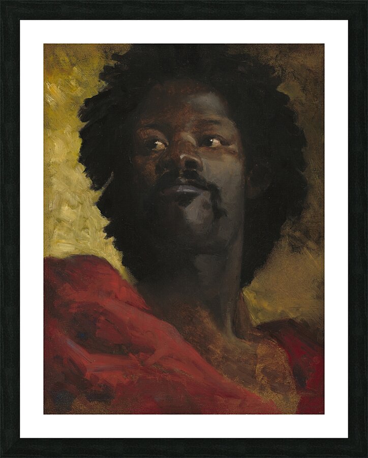 A Chief of Abyssinia [c. 1870] by Henri Regnault [1843–1871] Picture Frame print