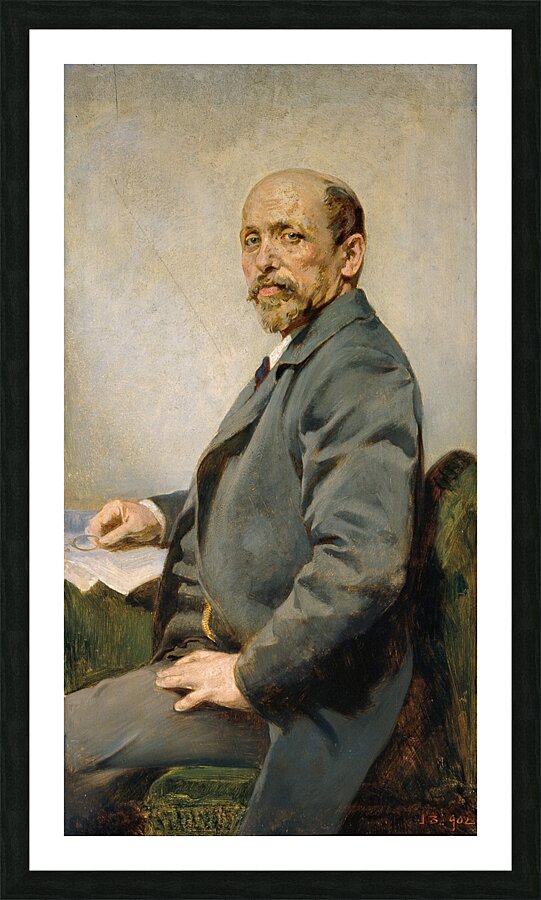 Der Hoffotograf Josef Löwy [1902] by Julius Victor Berger [1850–1902] Picture Frame print