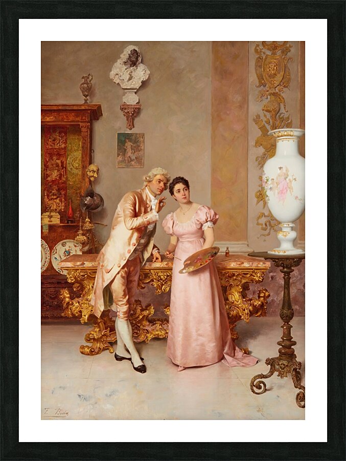 Finishing Touches by Francesco Beda [1840–1900] Picture Frame print