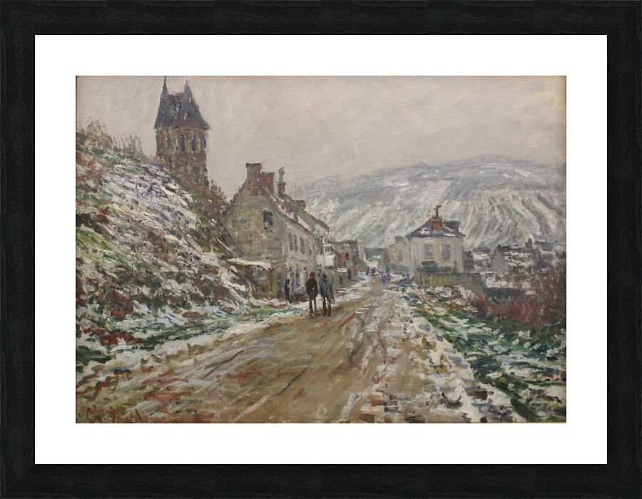 Village Street. Vétheuil [1879] by Claude Monet [1840–1926] Picture Frame print
