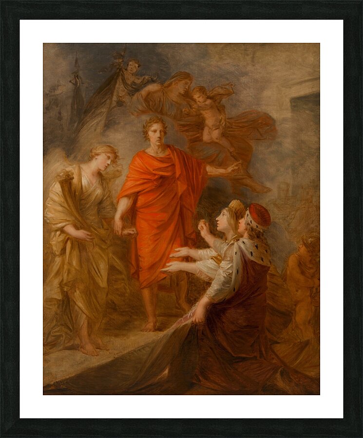 Venedig und Dalmatien huldigen Kaiser Franz II.[I.] als Friedensbringer [1797] by Heinrich Friedrich Füger [1751–1818] Picture Frame print