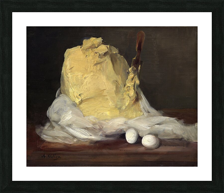 Mound of Butter [1875–1885] by Antoine Vollon [1833–1900] Picture Frame print