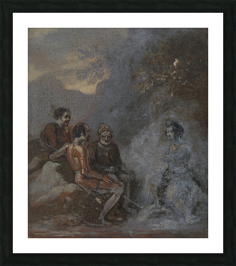 Oberon and Puck [1825] by Robert Smirke [1752–1845] Picture Frame print
