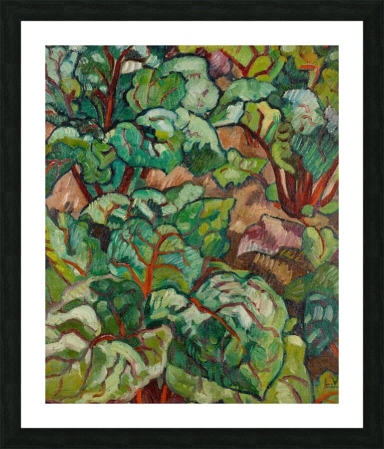 Plantes vertes [1934] by Louis Valtat [1869–1952] Picture Frame print