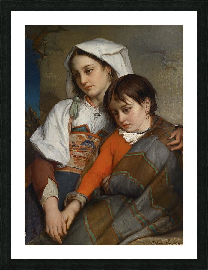 Schwestern by Jean François Portaels [1818–1895] Picture Frame print