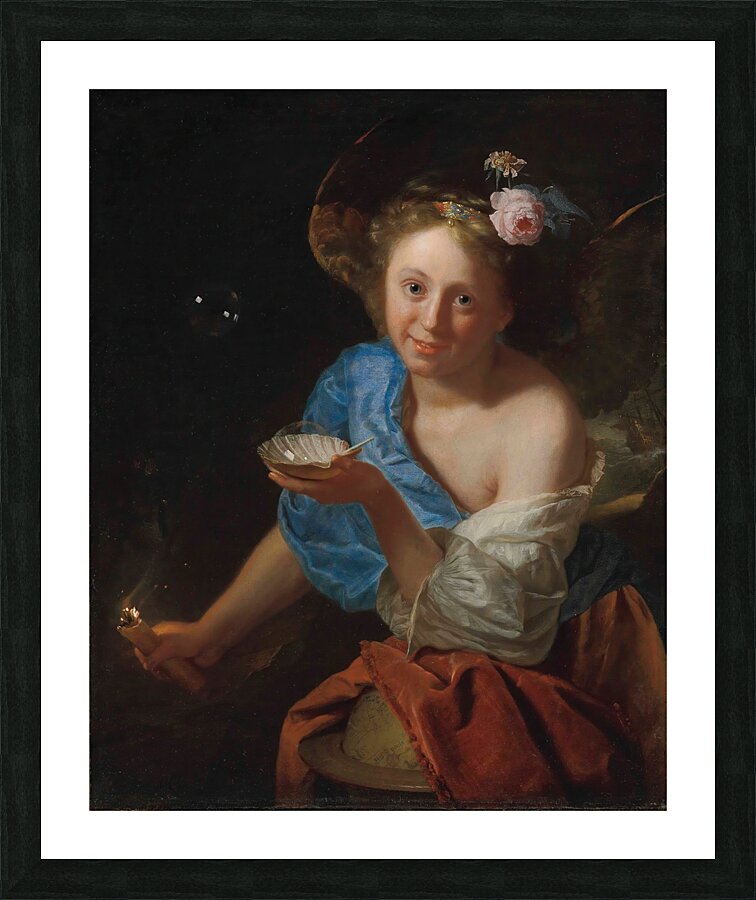 An allegory of Fortune by Godfried Schalcken [1643–1706] Picture Frame print