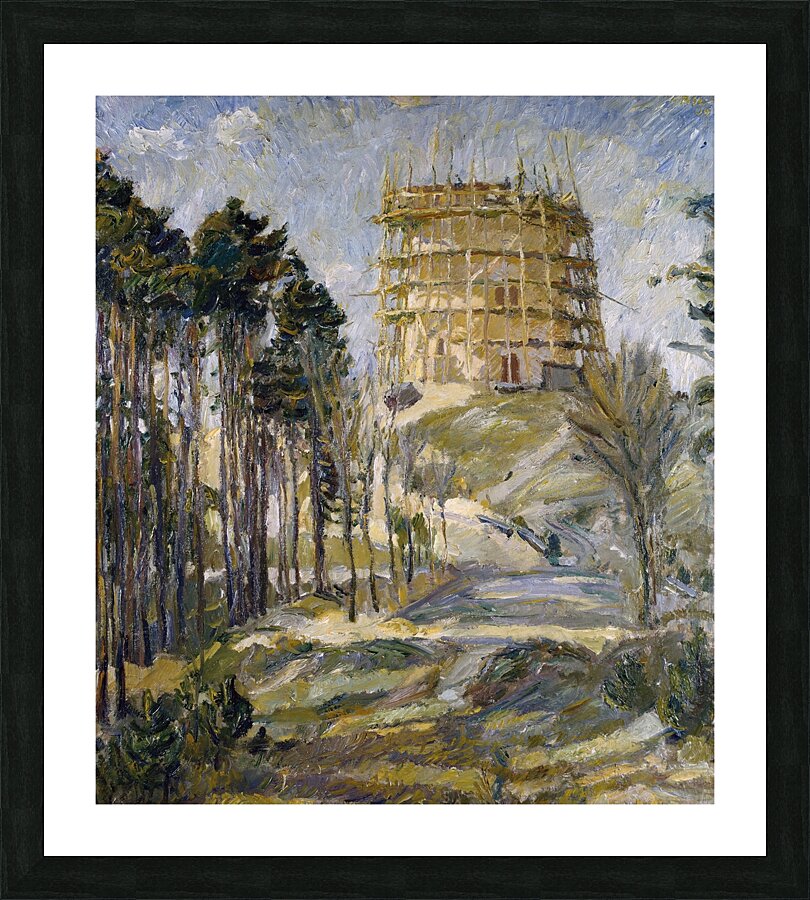 Water Tower in Hermsdorf [1909] by Max Beckmann [1884–1950] Picture Frame print