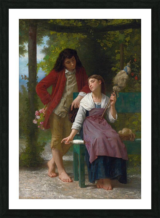 Before The Engagement by Elizabeth Jane Gardner Bouguereau [1837–1922] Picture Frame print