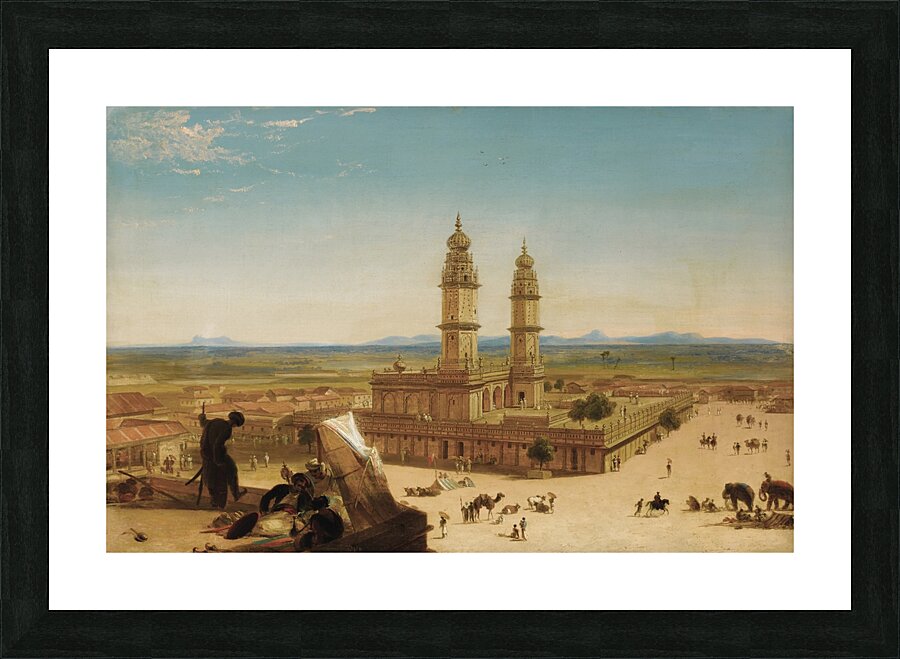 Oriental Landscape with Mosque by Alberto Pasini [1826–1899] Picture Frame print