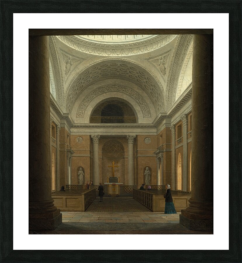 The Slotskirken of Christiansborg. Copenhagen [c. 1850s] by Heinrich Hansen [1821–1890] Picture Frame print