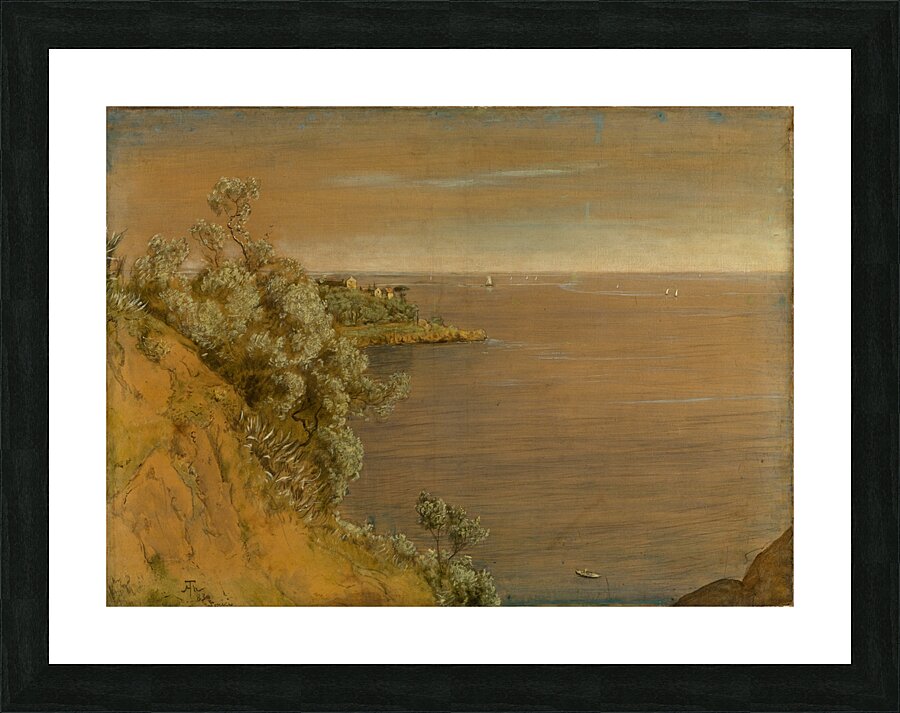Bei Lerici am Golf von La Spezia [1883] by Hans Thoma [1839–1924] Picture Frame print