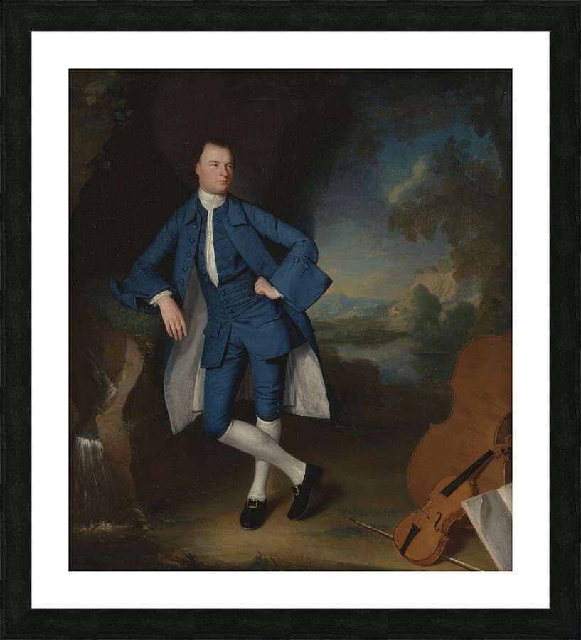 Portrait of a Man [between 1758 and 1760] by George Romney [1734–1802] Picture Frame print