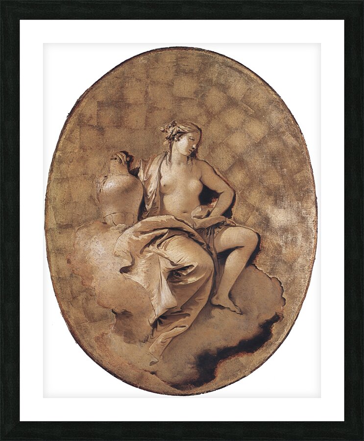 A Female Allegorical Figure [ca. 1740–50] by Giovanni Battista Tiepolo [1696–1770] Picture Frame print