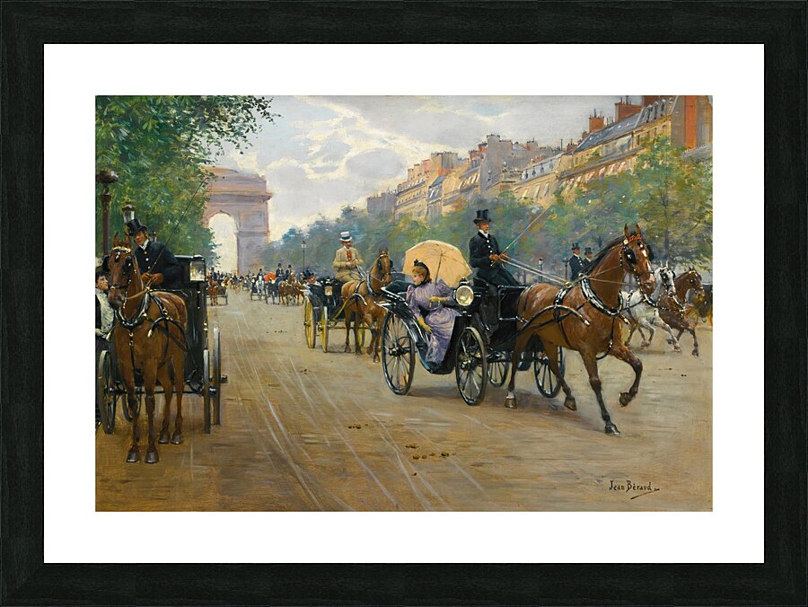 Scène Sur Les Champs–Élysées by Jean Béraud [1849–1935] Picture Frame print