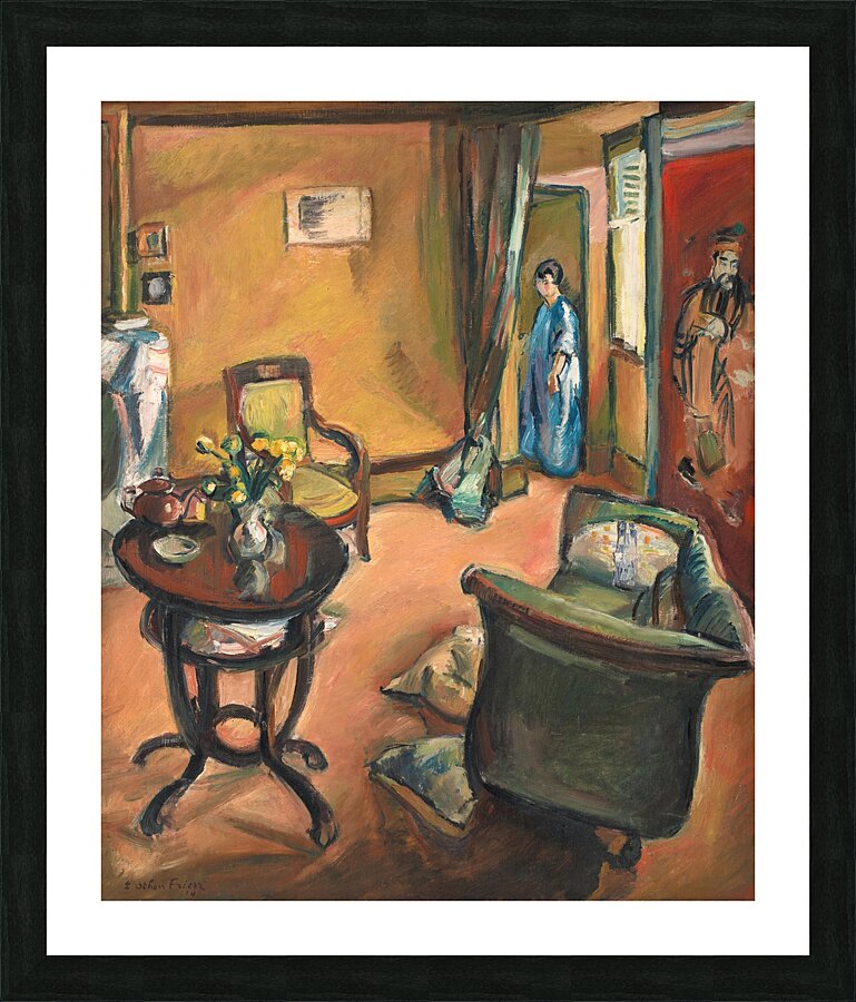 Interior [1914] by Emile Othon Friesz [1879–1949] Picture Frame print