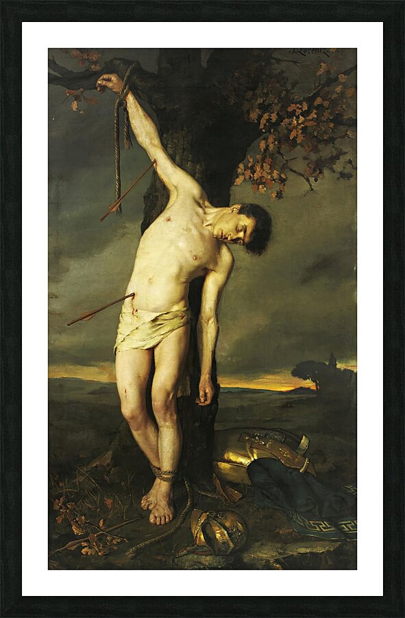 Saint Sebastian by Alcide–Joseph Lorentz [1813–1891] Picture Frame print