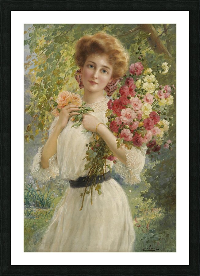 Belle d’Eté by Emile Vernon [1872–1920] Picture Frame print