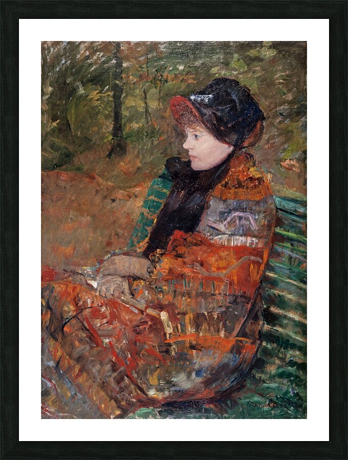 Automne. Portrait de Lydia Cassatt [1880] by Mary Cassatt [1844–1926] Picture Frame print