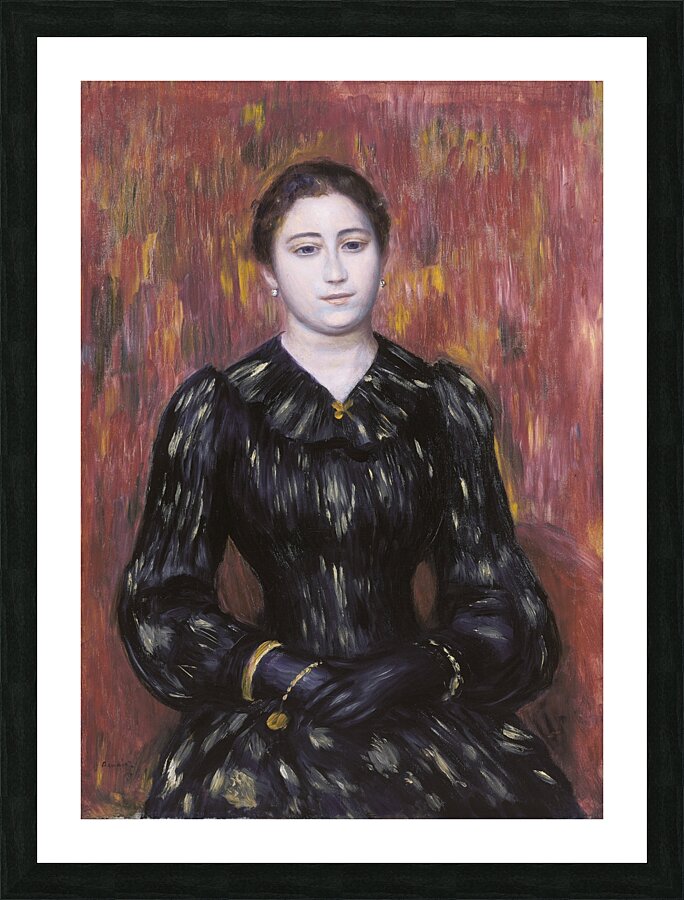 Portrait of Mme. Paulin by Pierre–Auguste Renoir [1841–1919] Picture Frame print