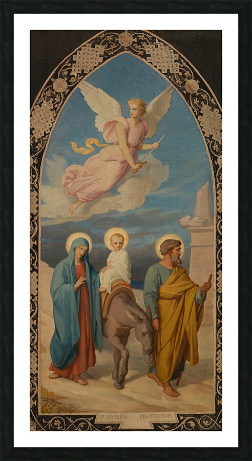 La Fuite en Egypte [1878] by Faivre–Duffer [1818–1897] Picture Frame print