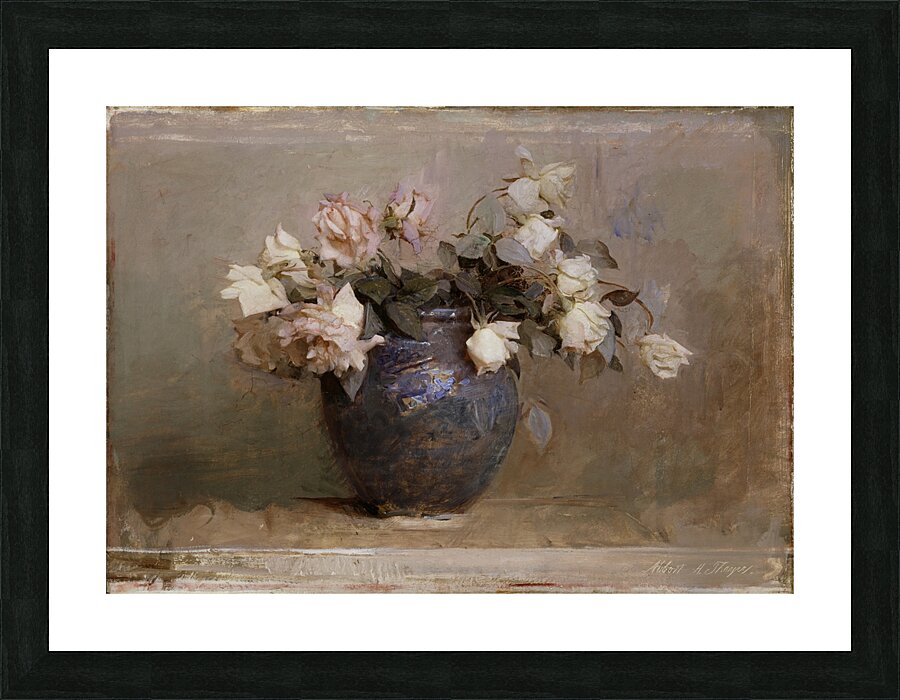 Roses [1890] by Abbott Handerson Thayer [1849–1921] Picture Frame print