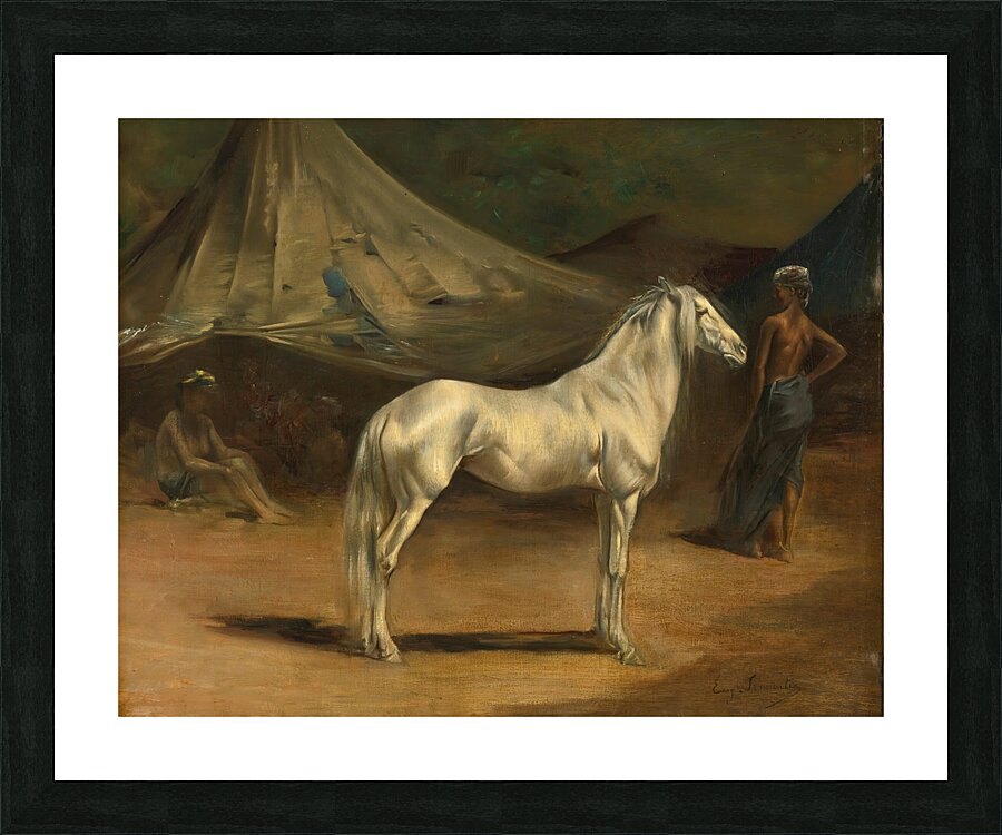 Le Campement Arabe by Eugène Fromentin [1820–1876] Picture Frame print