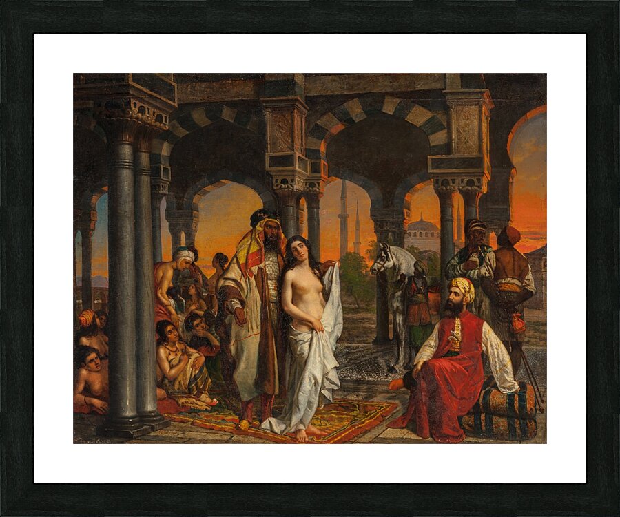 Dusk of Constantinople by Giovan Francesco Locatelli [1810–1882] Picture Frame print